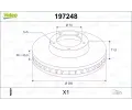 Brzdov kotou VALEO ‐ VA 197248