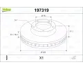 VALEO Brzdov� kotou� - 320 mm&nbsp;&dash;&nbsp;VA 197319