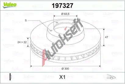 VALEO Brzdov kotou - 300 mm VA 197327, 197327
