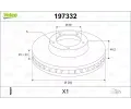 Brzdov� kotou�&nbsp;VALEO&nbsp;&dash;&nbsp;VA 197332