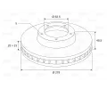VALEO Brzdový kotouč - 278 mm VA 197461, 197461