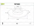 Brzdov� kotou�&nbsp;VALEO&nbsp;&dash;&nbsp;VA 197463