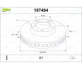 Brzdov� kotou�&nbsp;VALEO&nbsp;&dash;&nbsp;VA 197494