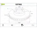 Brzdov kotou VALEO ‐ VA 197502