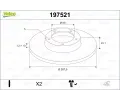 VALEO Brzdov� kotou� - 268 mm&nbsp;&dash;&nbsp;VA 197521