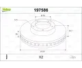 Brzdov� kotou�&nbsp;VALEO&nbsp;&dash;&nbsp;VA 197586