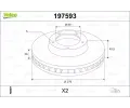 VALEO Brzdov� kotou� - 276 mm&nbsp;&dash;&nbsp;VA 197593