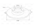 VALEO Brzdov� kotou� - 262 mm VA 197603, 197603