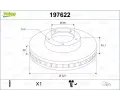Brzdový kotouč VALEO ‐ VA 197622 Brzdový kotouč VALEO ‐ VA 197622