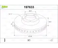 Brzdov� kotou�&nbsp;VALEO&nbsp;&dash;&nbsp;VA 197633