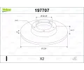 Brzdov� kotou�&nbsp;VALEO&nbsp;&dash;&nbsp;VA 197707