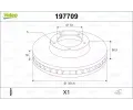 Brzdov� kotou�&nbsp;VALEO&nbsp;&dash;&nbsp;VA 197709