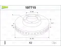 Brzdov� kotou�&nbsp;VALEO&nbsp;&dash;&nbsp;VA 197715