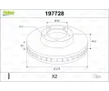VALEO Brzdov� kotou�&nbsp;&dash;&nbsp;VA 197728
