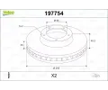 VALEO Brzdov kotou - 255 mm ‐ VA 197754