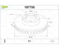 Brzdov� kotou�&nbsp;VALEO&nbsp;&dash;&nbsp;VA 197755