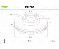 Brzdov� kotou�&nbsp;VALEO&nbsp;&dash;&nbsp;VA 197761