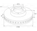 VALEO Brzdov� kotou� - 360 mm VA 197761, 197761