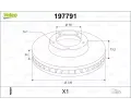 Brzdov kotou VALEO ‐ VA 197791