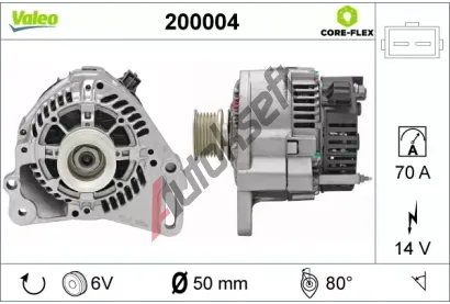VALEO Alterntor VALEO CORE-FLEX VA 200004, 200004
