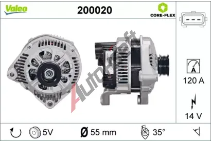 VALEO Altern�tor VALEO CORE-FLEX VA 200020, 200020