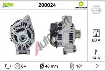 VALEO Alterntor VALEO CORE-FLEX VA 200024, 200024