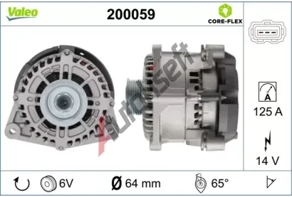 VALEO Alterntor VALEO CORE-FLEX VA 200059, 200059