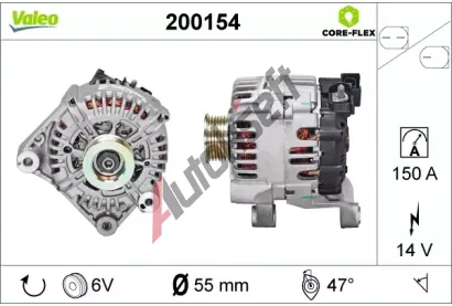 VALEO Alterntor VALEO CORE-FLEX VA 200154, 200154