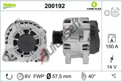 VALEO Alterntor VALEO CORE-FLEX VA 200192, 200192