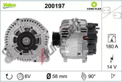 VALEO Alterntor VALEO CORE-FLEX VA 200197, 200197