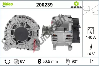 VALEO Alterntor VALEO CORE-FLEX VA 200239, 200239
