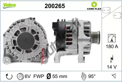 VALEO Alterntor VALEO CORE-FLEX VA 200265, 200265