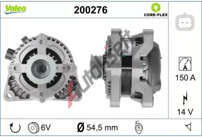 VALEO Alterntor VALEO CORE-FLEX VA 200276, 200276