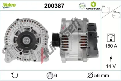 VALEO Altern�tor VALEO CORE-FLEX VA 200387, 200387