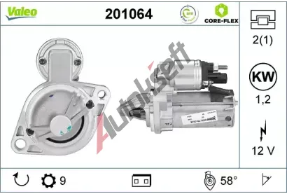 VALEO Start�r VALEO CORE-FLEX VA 201064, 201064