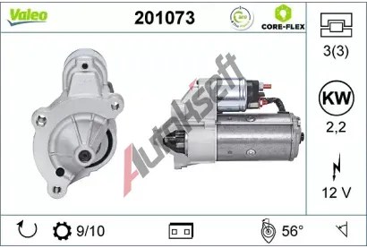 VALEO Startr VALEO CORE-FLEX VA 201073, 201073