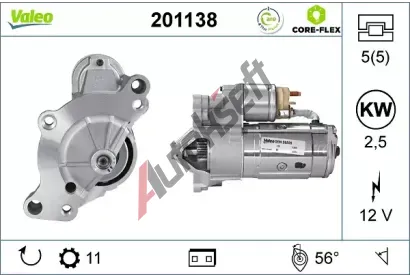 VALEO Startr VALEO CORE-FLEX VA 201138, 201138