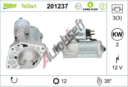 VALEO Startr VALEO CORE-FLEX VA 201237, 201237