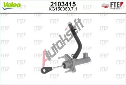 VALEO Hlavní spojkový válec FTE CLUTCH ACTUATION VA 2103415, 2103415 VALEO Hlavní spojkový válec FTE CLUTCH ACTUATION VA 2103415, 2103415