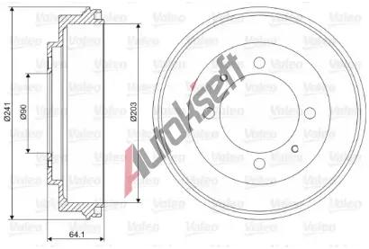 VALEO Brzdov buben VA 237081, 237081