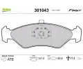 VALEO Sada brzdovch destiek FIRST ‐ VA 301043