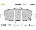 VALEO Sada brzdovch destiek FIRST ‐ VA 301148