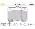 VALEO Sada brzdovch destiek FIRST ‐ VA 301268