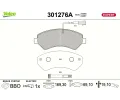 Sada brzdov�ch desti�ek&nbsp;VALEO&nbsp;&dash;&nbsp;VA 301276A