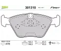 VALEO Sada brzdovch destiek FIRST ‐ VA 301310