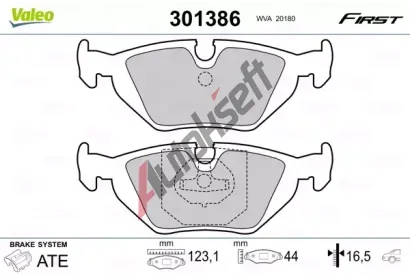 VALEO Sada brzdovch destiek FIRST VA 301386, 301386