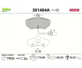 Sada brzdov�ch desti�ek&nbsp;VALEO&nbsp;&dash;&nbsp;VA 301484A