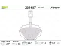 VALEO Sada brzdovch destiek FIRST ‐ VA 301497