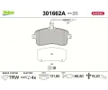 Sada brzdov�ch desti�ek&nbsp;VALEO&nbsp;&dash;&nbsp;VA 301662A