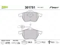 Sada brzdovch destiek VALEO ‐ VA 301751